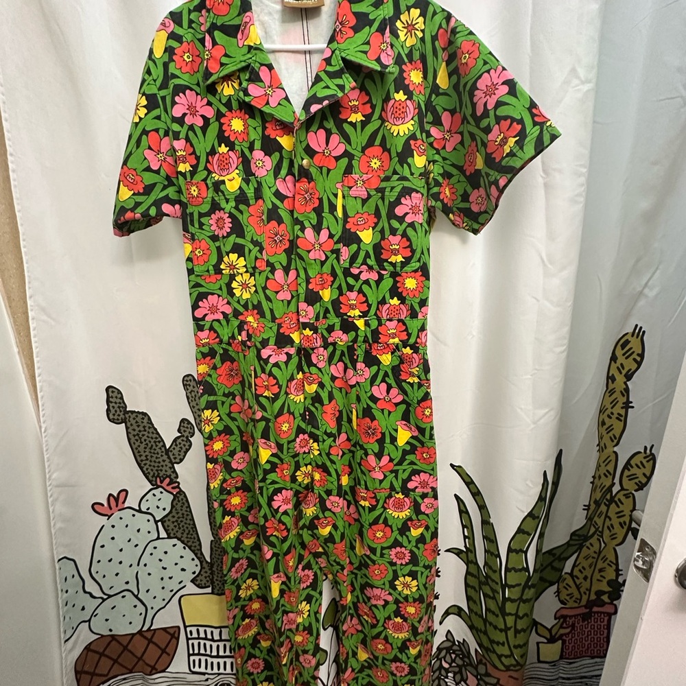 Big Bud Press Colorful Short Sleeve Jumpsuit